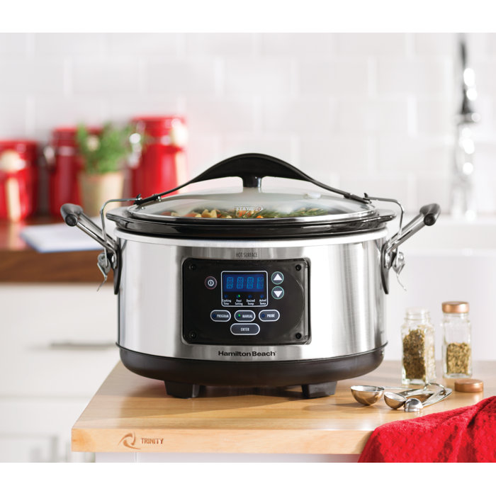 Hamilton Beach 6Qt. Stay or Go Set and Programmable Slow Cooker